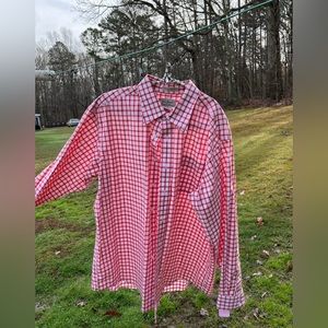 L.L Bean Red Button Up